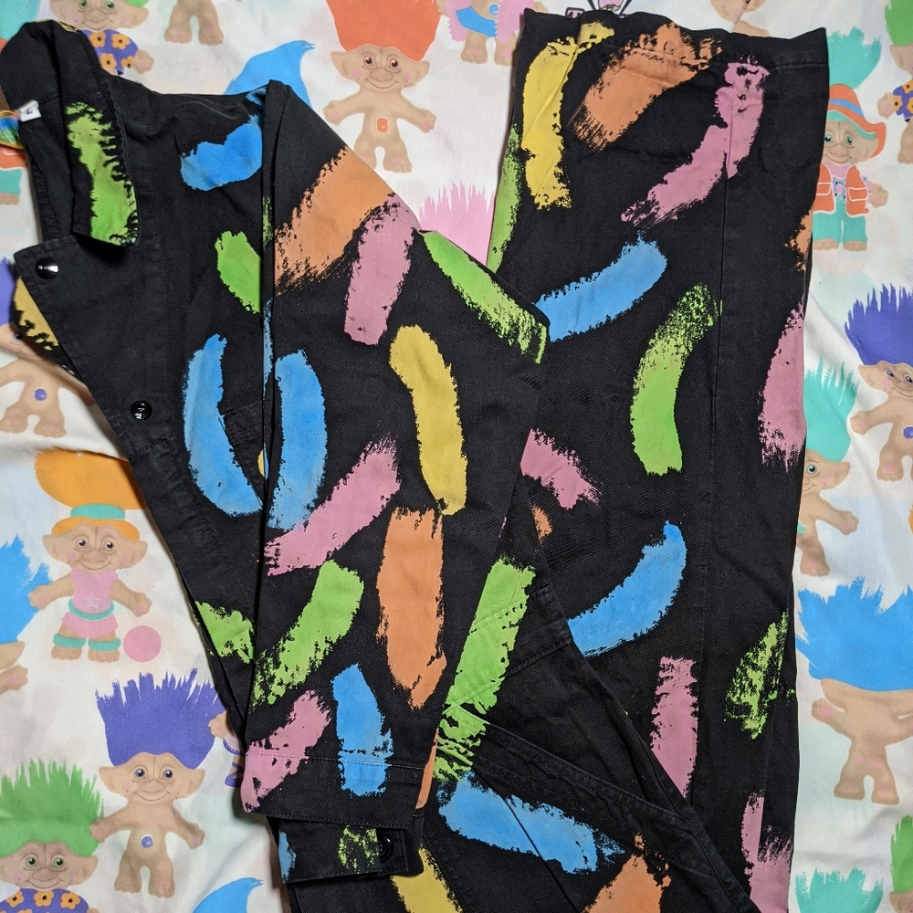 big bud press rainbow stroke jumpsuit size large